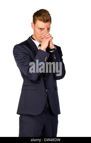 Junger Geschäftsmann in voller Länge portrait Stockfoto