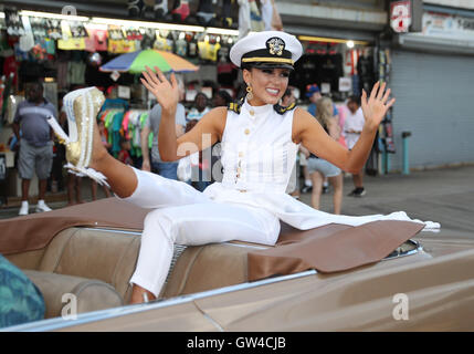 Atlantic City, NJ, USA. 10. September 2016. 10. September 2016 - Miss Atlantic City, New Jersey - Maryland, Hannah Brewer. 2017 Miss Amerika zeigen uns Ihre Schuhe Parade Bildnachweis: MJT/AdMedia Credit: Mjt/AdMedia/ZUMA Draht/Alamy Live-Nachrichten Stockfoto