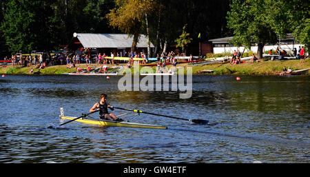 Brandys nad Labem, Tschechische Republik. 10. September 2016.  Wurden Cup im Rudern in der KV-Kondor in Brandys nad Labem 10,9-11.6.2016 Credit: Josef Pliva/Alamy Live-Nachrichten Stockfoto