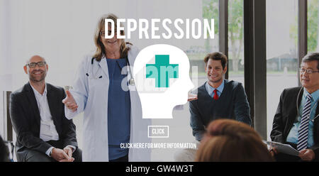 Depression Klinik Störung Depression Konzept Stockfoto