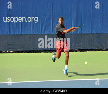 Queens, NY. 8. September 2016.  Gael Monfils üben vor seinem USA öffnen Halbfinale. © Veronica Bruno/Alamy Stockfoto