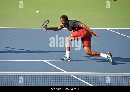 Queens, NY. 8. September 2016.  Gael Monfils üben vor seinem USA öffnen Halbfinale. © Veronica Bruno/Alamy Stockfoto