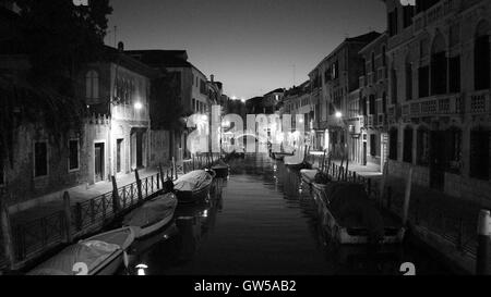 Venedig bei Nacht Stockfoto