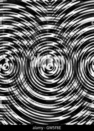 Schwarze sphärische Kreise bewegen Stockfoto