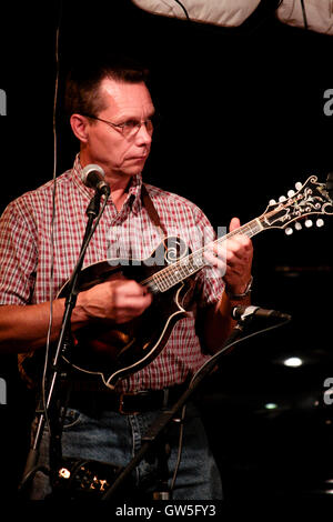 Bluegrass-Band bei Krazy Fisch Stockfoto