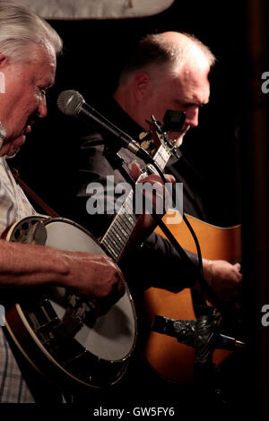 Bluegrass-Band bei Krazy Fisch Stockfoto