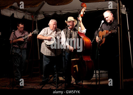 Bluegrass-Band bei Krazy Fisch Stockfoto