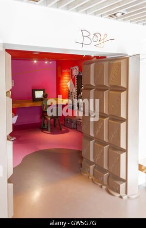 Galerie auf der Roald Dahl Museum, Great Missenden, Buckinghamshire, England, GB, UK. Stockfoto