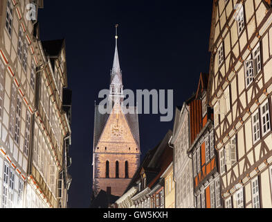 Altstadt mit Marktkirche in Hannover Deutschland Stockfoto