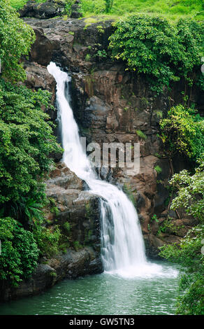 Das Bild der Wasserfall in Bhandardara, Maharashtra, Western Ghats, Monsun, Indien Stockfoto