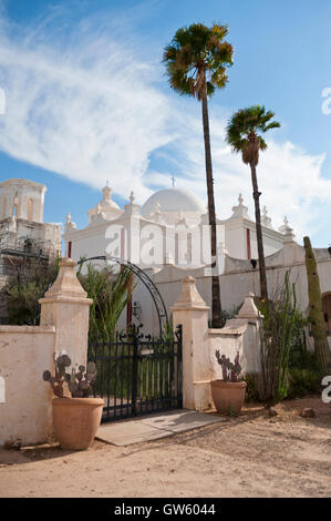 San Xavier del Bac historische spanische katholische Mission etwa 10 Meilen südlich von Downtown Tucson, Arizona Stockfoto