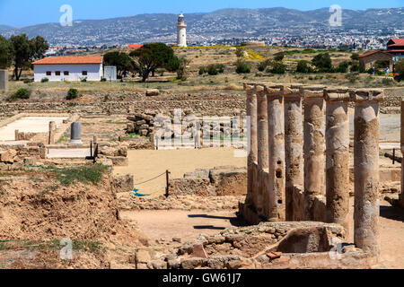 Römische Stätte Paphos Zypern Stockfoto