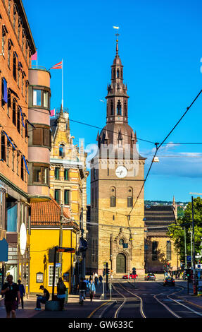 Blick auf den Dom von Oslo in Norwegen, ehemals unser Erlöser Kirche Stockfoto