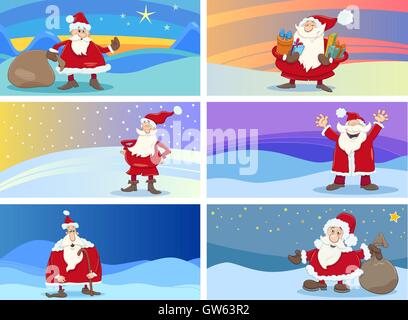Weihnachtskarten Stock Vektor