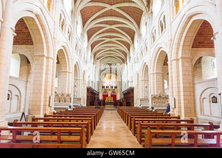 Das Innere der Abtei St. Mary in Buckfast Abbey, ein Benediktinerkloster in Buckfastleigh, Devon, England, UK Stockfoto