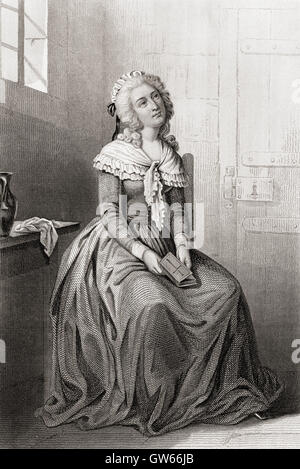 Élisabeth von Frankreich, 1764 – 1794, auch bekannt als Madame Élisabeth.  Französische Prinzessin und der jüngste Bruder von König Louis XVI. Stockfoto