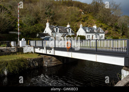 Bellanoch Brücke über den Crinan Canal, Argyll and Bute, Scotland, UK Stockfoto