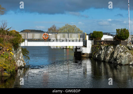 Bellanoch Brücke über den Crinan Canal, Argyll and Bute, Scotland, UK Stockfoto