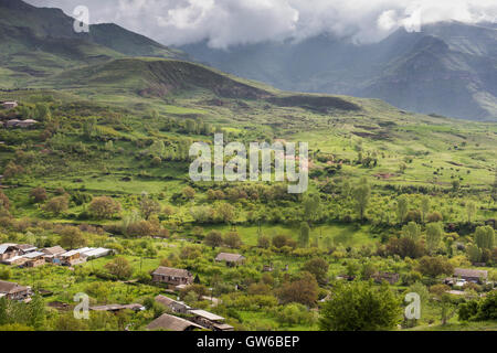 Landschaft mit Bergen, Kirgisistan Stockfoto