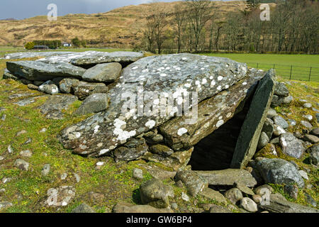 Nether Largie gekammert, Cairn, Kilmartin Glen, Argyll and Bute, Scotland, UK Stockfoto