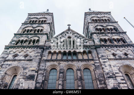 Dom zu Lund Twin towers Ladungsangebot: "Die Jungs von Lund" Stockfoto