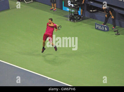 Queens, NY. 9. September 2016.  Stan Wawrinka. US Open, Männer Halbfinale. © Veronica Bruno/Alamy Stockfoto