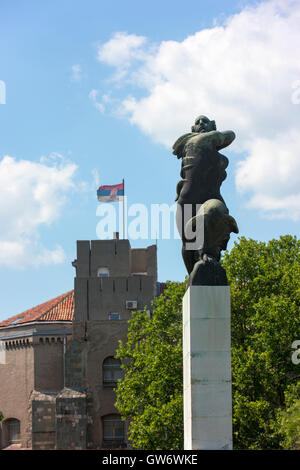 "Ein La France", oder das Denkmal Dankbarkeit nach Frankreich. Stockfoto