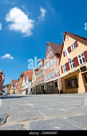 Schönes Dorf Dinkelsbuhl an der romantischen Straße in Süddeutschland Stockfoto
