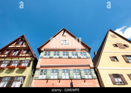 Schönes Dorf Dinkelsbuhl an der romantischen Straße in Süddeutschland Stockfoto
