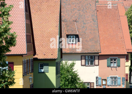 Schönes Dorf Dinkelsbuhl an der romantischen Straße in Süddeutschland Stockfoto