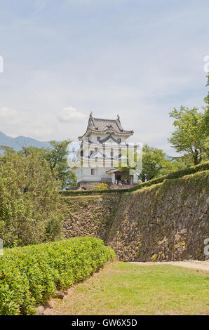 Wichtigsten halten (ca. 16. c. Tenshukaku) von Uwajima Castle, Insel Shikoku, Japan Stockfoto