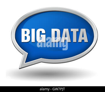 Big-Data-Abzeichen Konzept 3d illustration Stockfoto