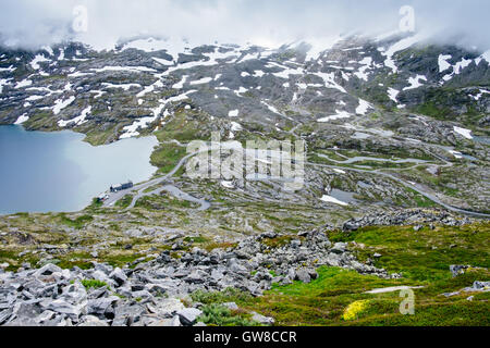 Djupvatnet See gesehen vom Berg Dalsnibba. Geiranger Fjord, Norwegen Stockfoto