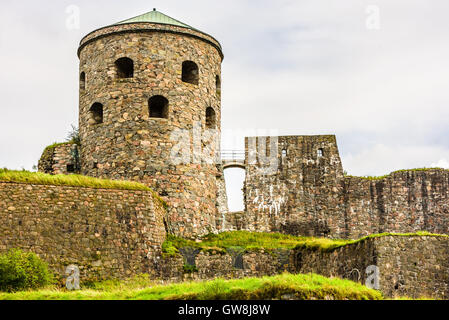 Kungalv, Schweden - 8. September 2016: The Bohus Festung ist ein historisches Gebäude und eine berühmte Sehenswürdigkeit. Stockfoto