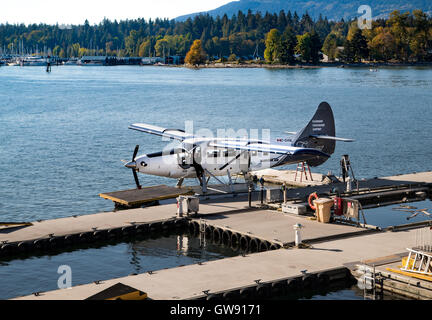 Eine de Havilland DHC-3 Otter floatplane Bereit für Weg in Vancouver, BC, Kanada. Stockfoto