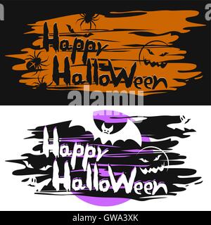 Karten für die Halloween Stock Vektor