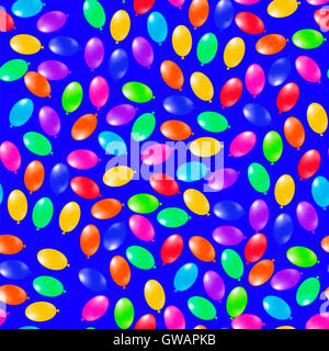 Bunte Luftballons nahtlose Muster Stockfoto