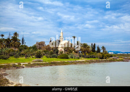 Hala Sultan Tekke oder die Moschee von Umm Haram Stockfoto