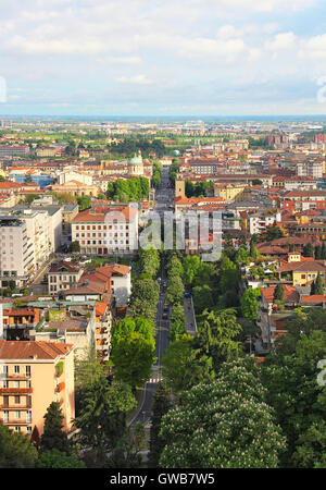 Innenstadt von Bergamo Unterstadt, Lombardei, Italien Stockfoto