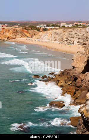 Praia Tonel Strand, Sagres, Algarve, Portugal Europa Stockfoto