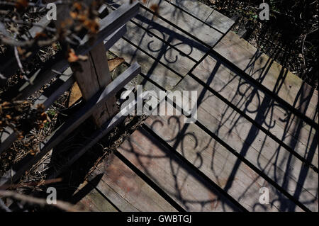 Künstlerische abstrakte Foto. Sonnenlicht und Schatten. Stockfoto