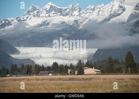 Flugzeuge, Juneau, Alaska, Stockfoto