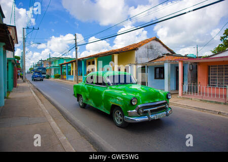 PINAR DEL RIO, Kuba - 10. September 2015: Zentrum der Stadt, es besticht durch seine klassizistischen Bauten. Stockfoto