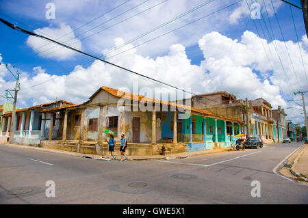 PINAR DEL Río, Kuba - 10. September 2015: Downtown von Pinar Del Rio-Stadt, ist die Einstellung off Punkt für einige der weltweit besten t Stockfoto