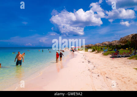 VINALES, Kuba - 12. September 2015: Cayo Jutias Strand in der nördlichen Küste von Kuba. Stockfoto