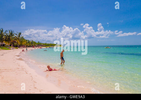 VINALES, Kuba - 12. September 2015: Cayo Jutias Strand in der nördlichen Küste von Kuba. Stockfoto