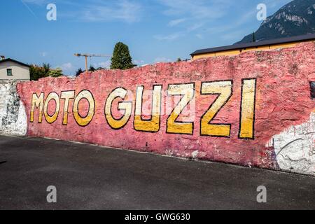 Moto Guzzi Tag der offenen Tür 2016 - Motoraduno Moto Guzzi in Mandello del Lario in Italien Stockfoto