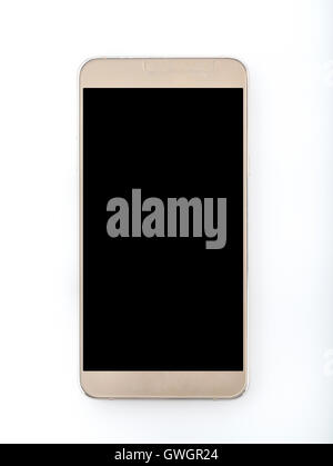 Neueste Handy in goldener Farbe Stockfoto