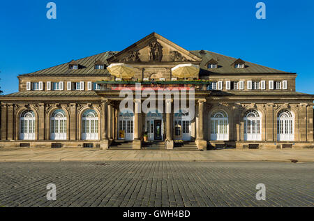 Dresden, Italienisches Doerfchen Auf Dem Theaterplatz Stockfoto