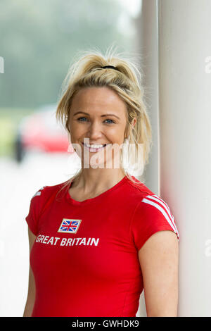 Großbritannien-Eishockey-Spieler Charlotte Hartley Stockfoto